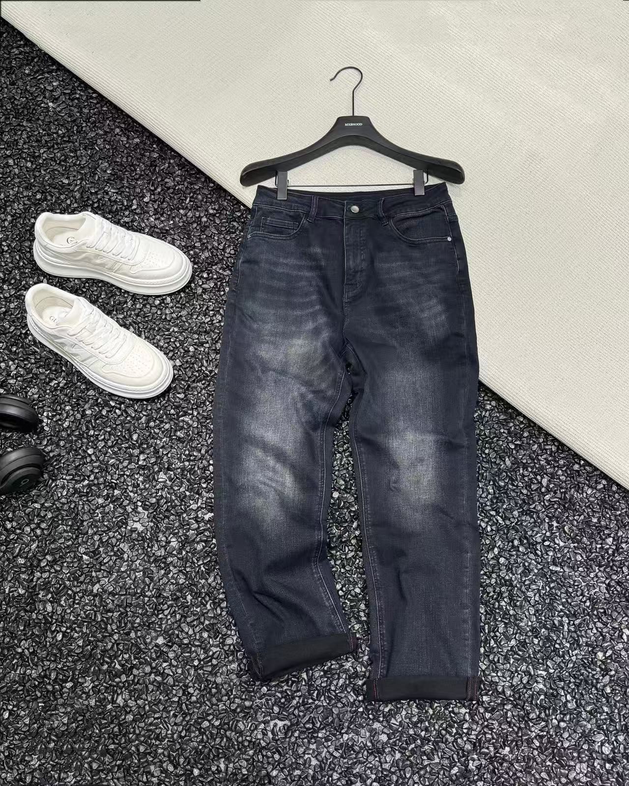 【合身小直筒】秋季男士绵羊毛微弹合身休闲显瘦小直筒牛仔裤长裤