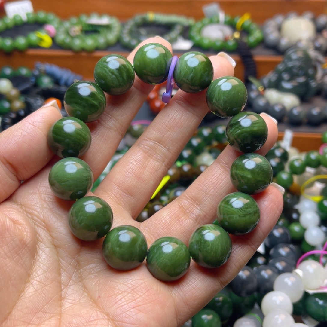 和田玉未镶嵌手链