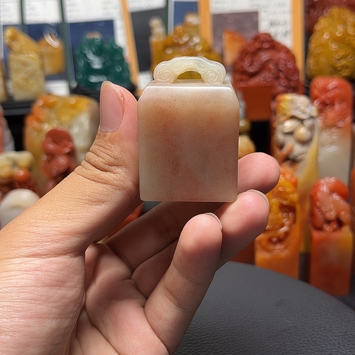 寿山石精品寿山石芙蓉印章