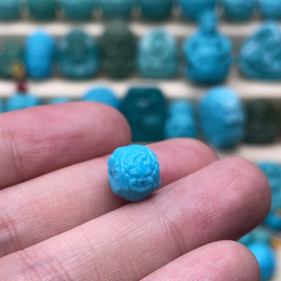 绿松石未镶嵌颈饰卡10-8.5