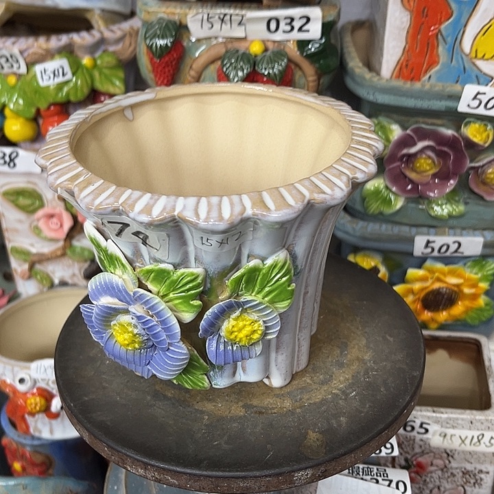 粗陶材质多肉花盆