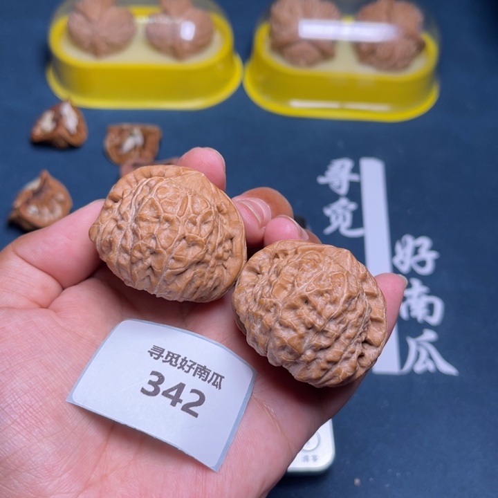 文玩核桃把件南瓜墩43-342
