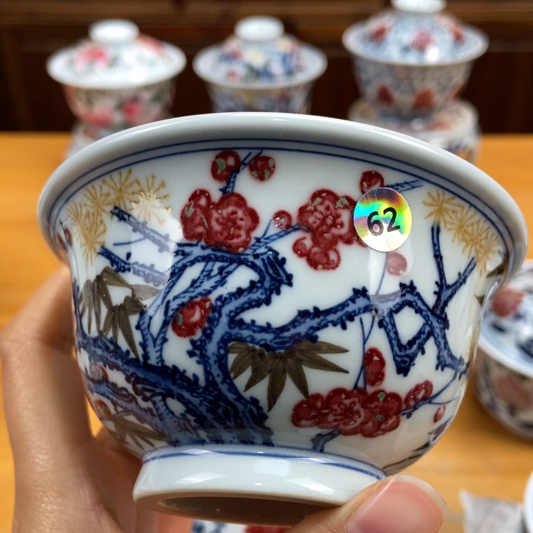 手绘现代茶具非古董