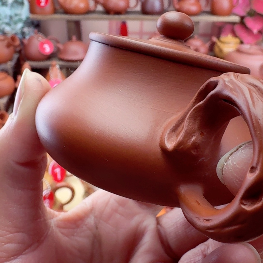 紫砂茶壶德钟75 CC手拉