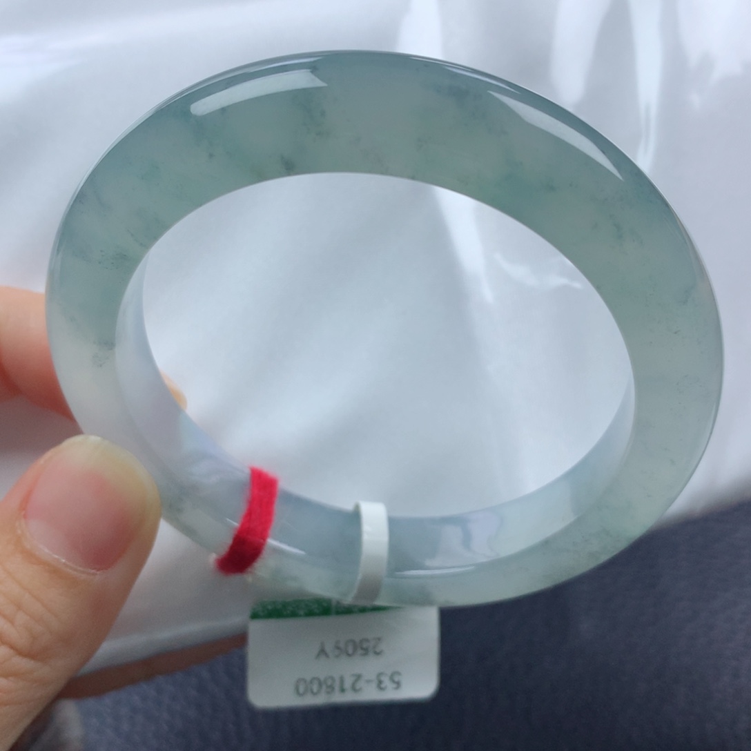 未镶嵌手镯翡翠缅甸天然翡翠A货53.2正