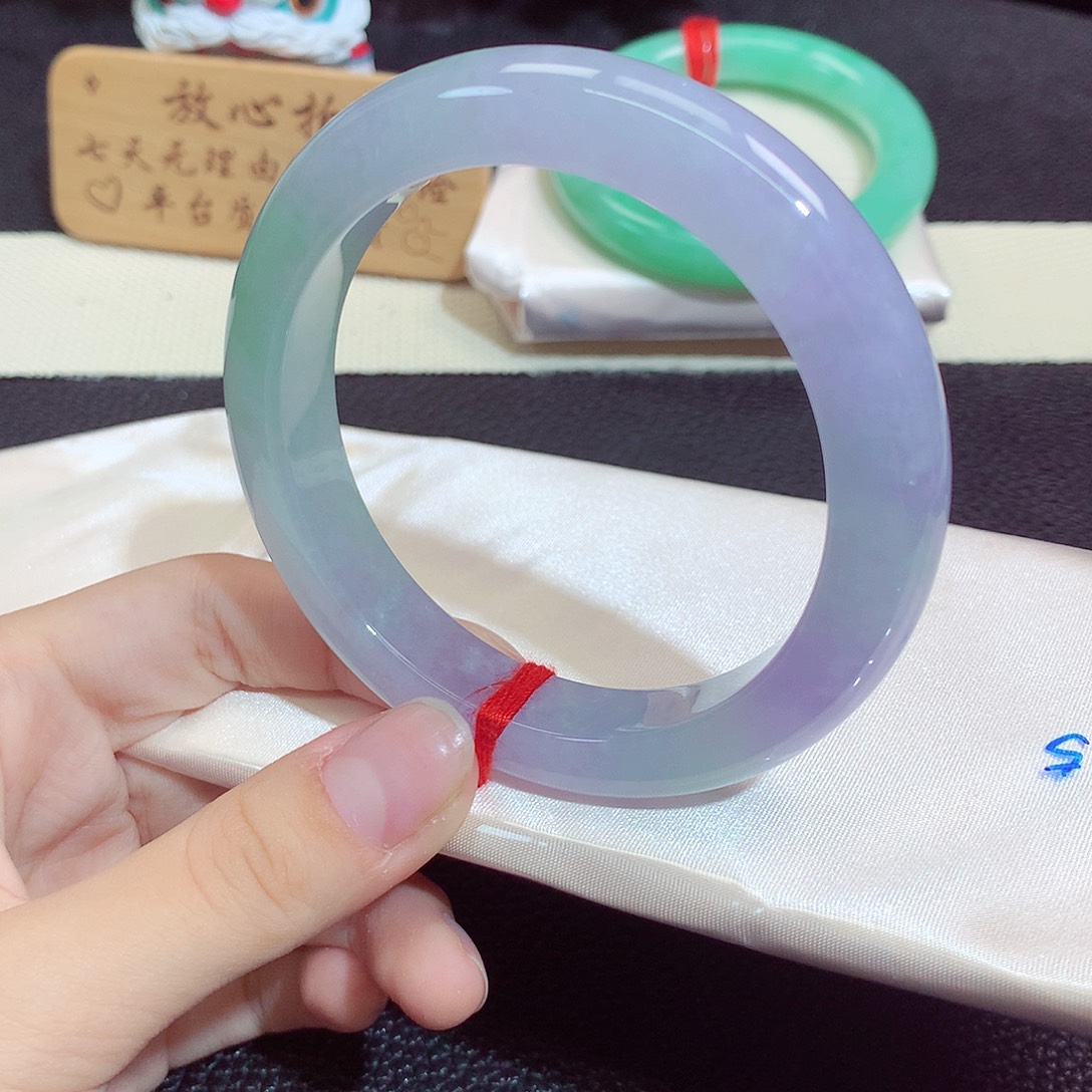 翡翠未镶嵌手镯122205