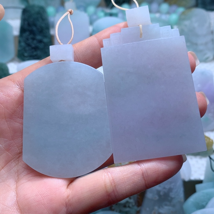 A***a定制翡翠未镶嵌无事牌