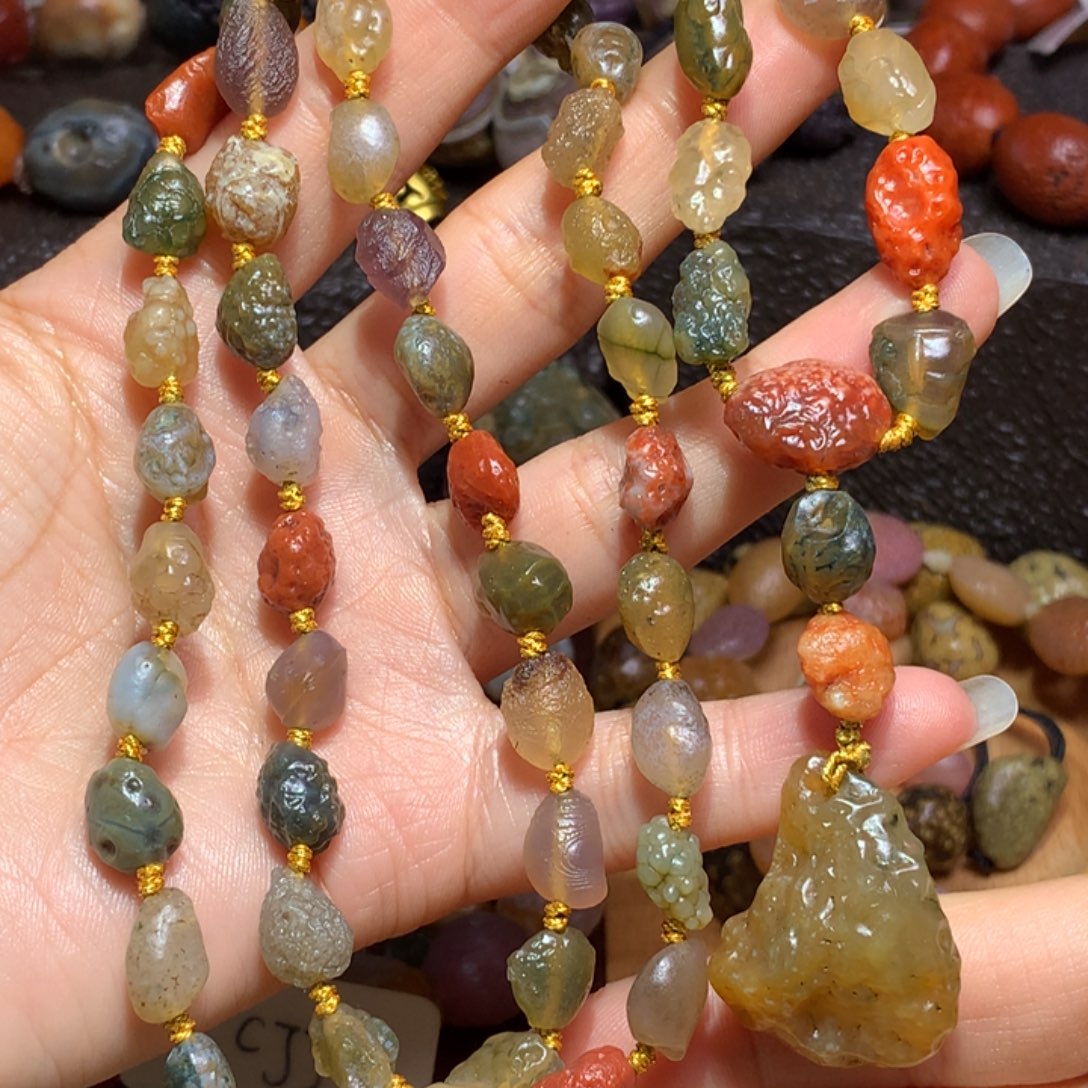 未镶嵌玛瑙/玉髓珠宝半成品