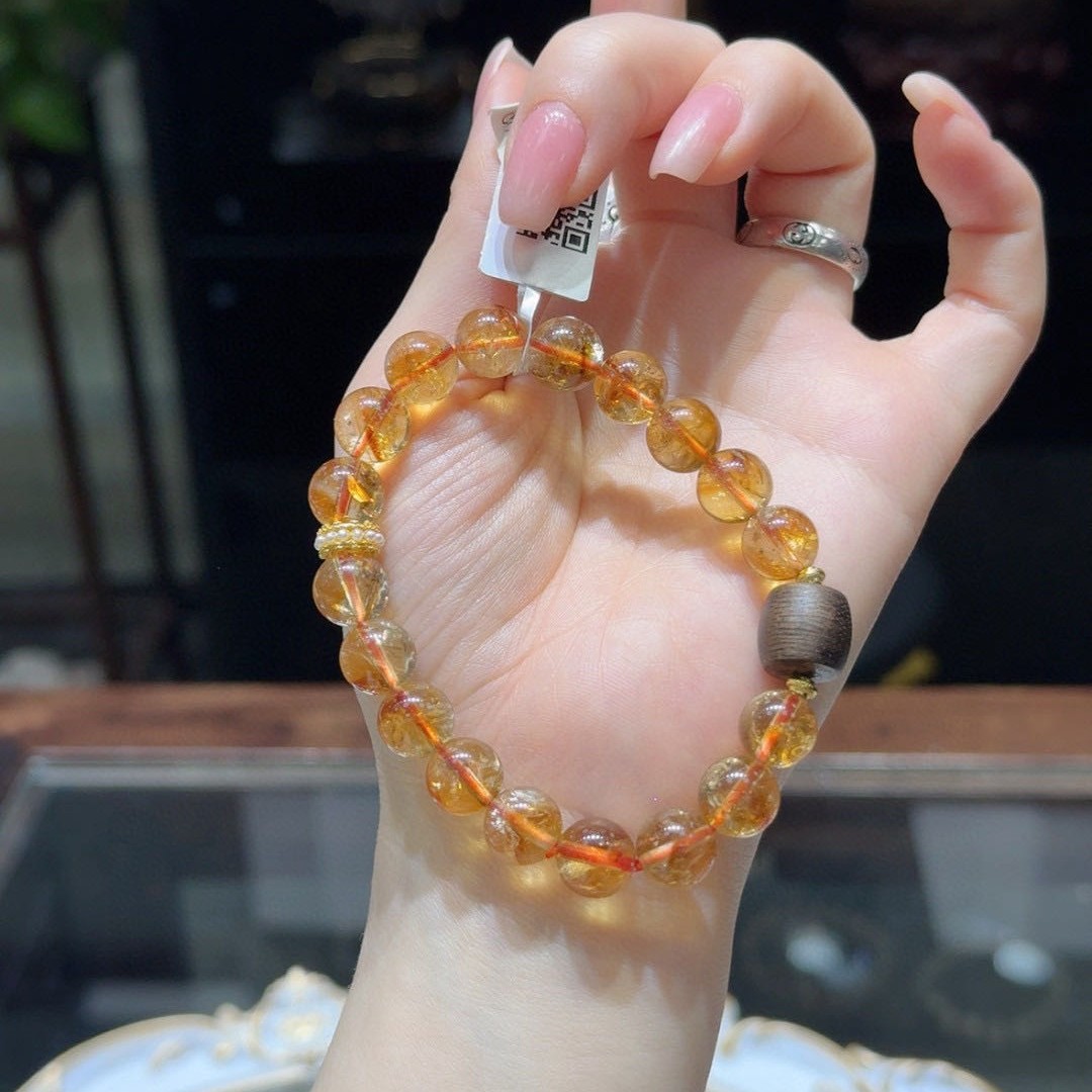 合金手链 自选一枚天然手串