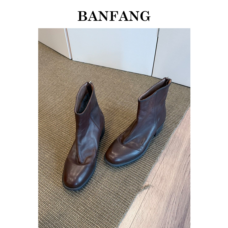 BANFANG女鞋|4CM中跟短靴适配都市格调每一步都踩出高级