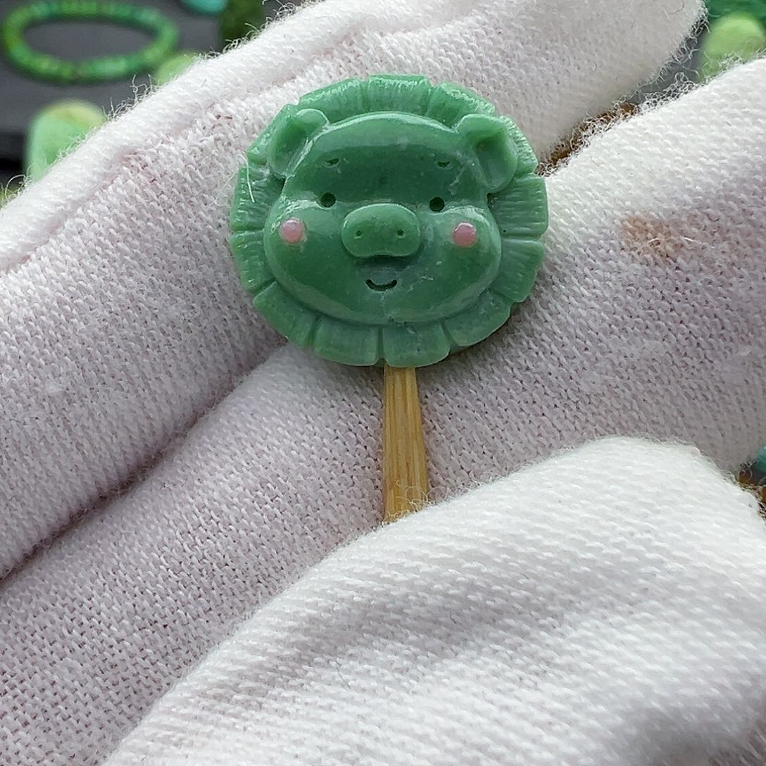 绿松石菜籽黄绿松石zZ未镶嵌