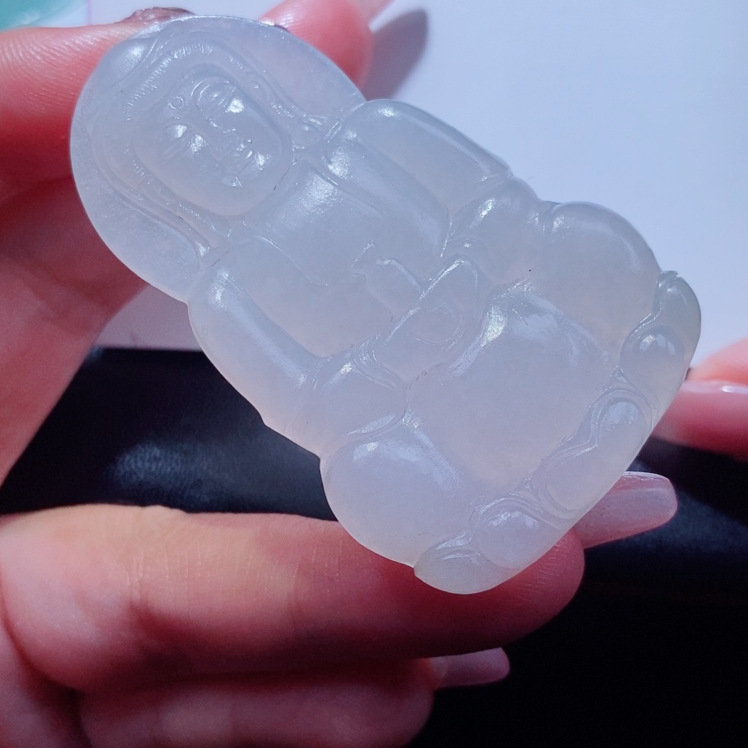 定制翡翠未镶嵌翡翠正装观音