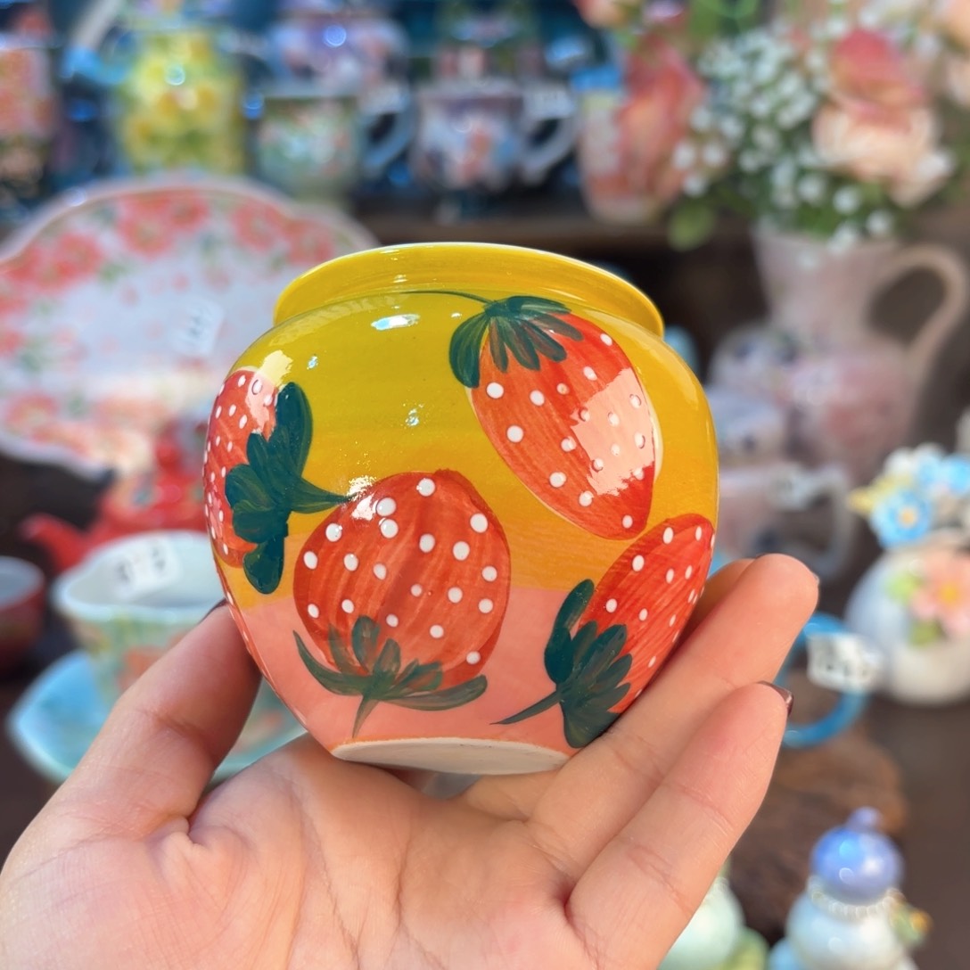 景德镇手绘高温釉下彩陶瓷茶具