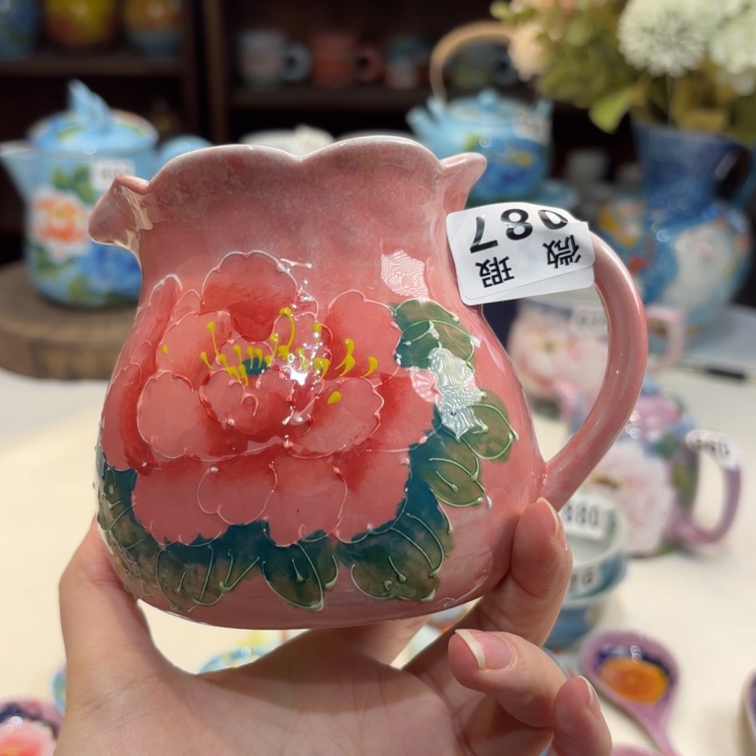 景德镇手绘高温釉下彩陶瓷茶具