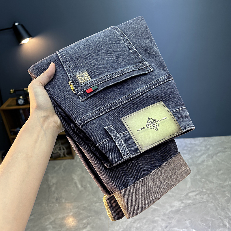 米咖顿男士2025新款春秋牛仔裤时尚简约日常百搭休闲高级感裤子