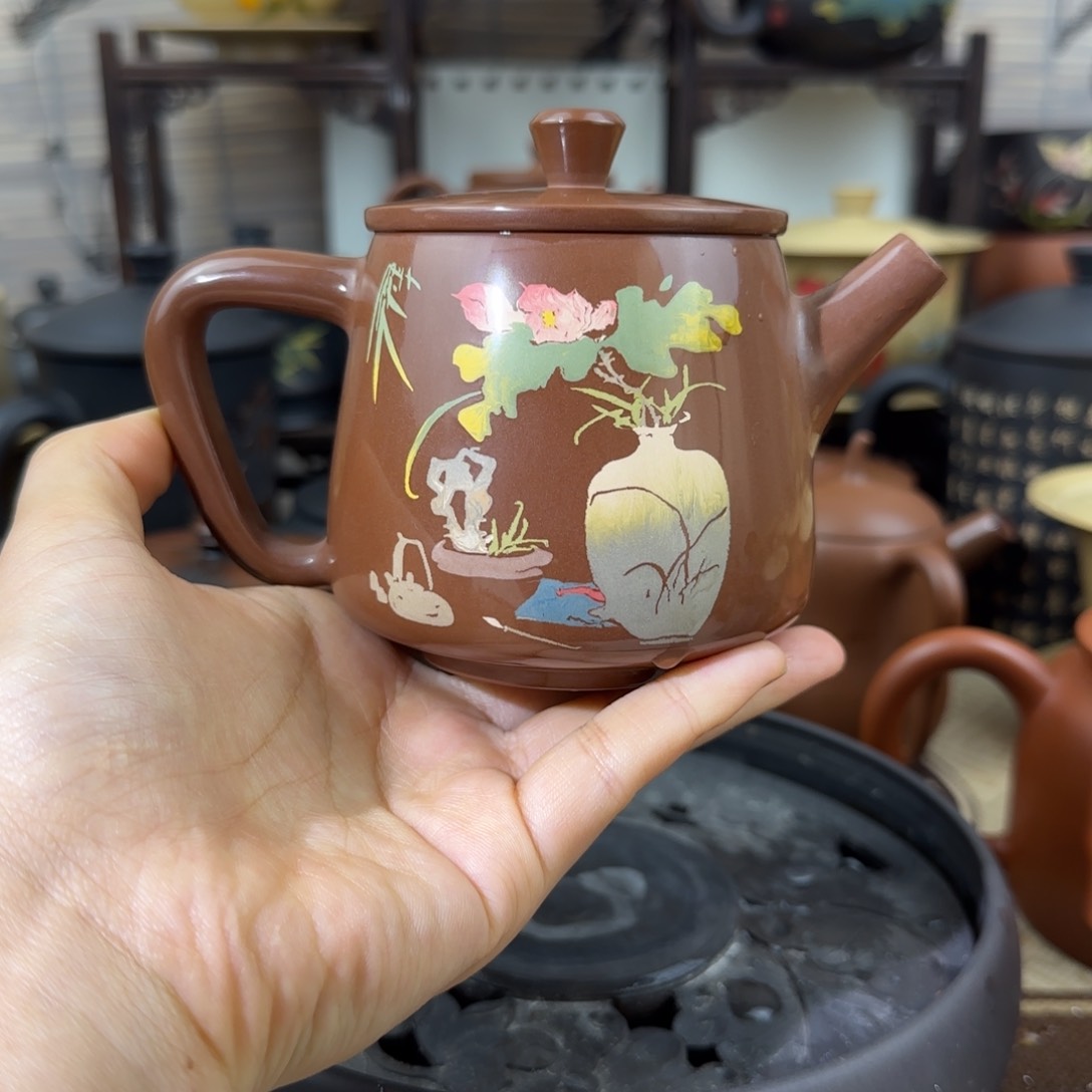 建水紫陶全手工壶全品250cc