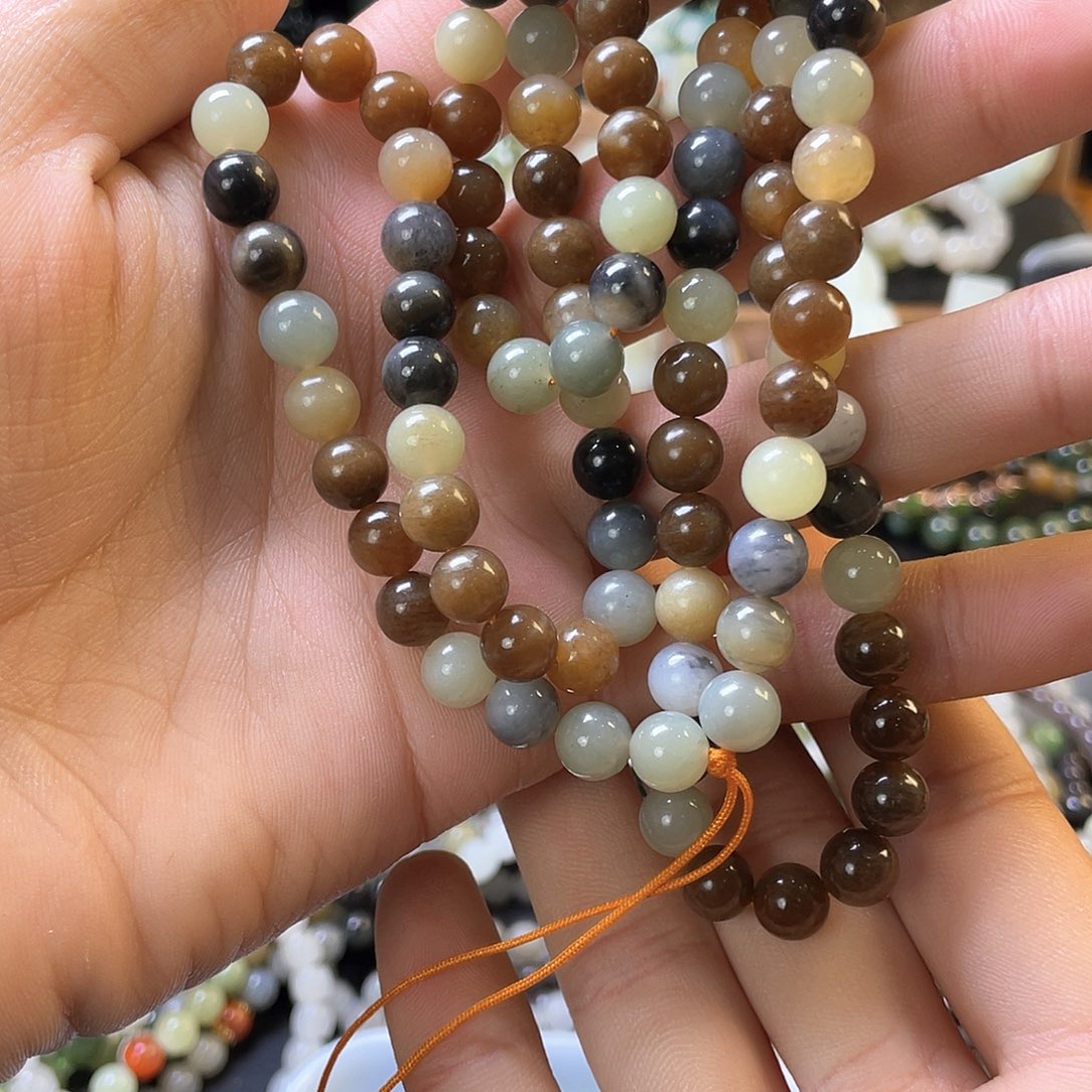 和田玉项链未镶嵌佛***?楼兰108颗拍10发1