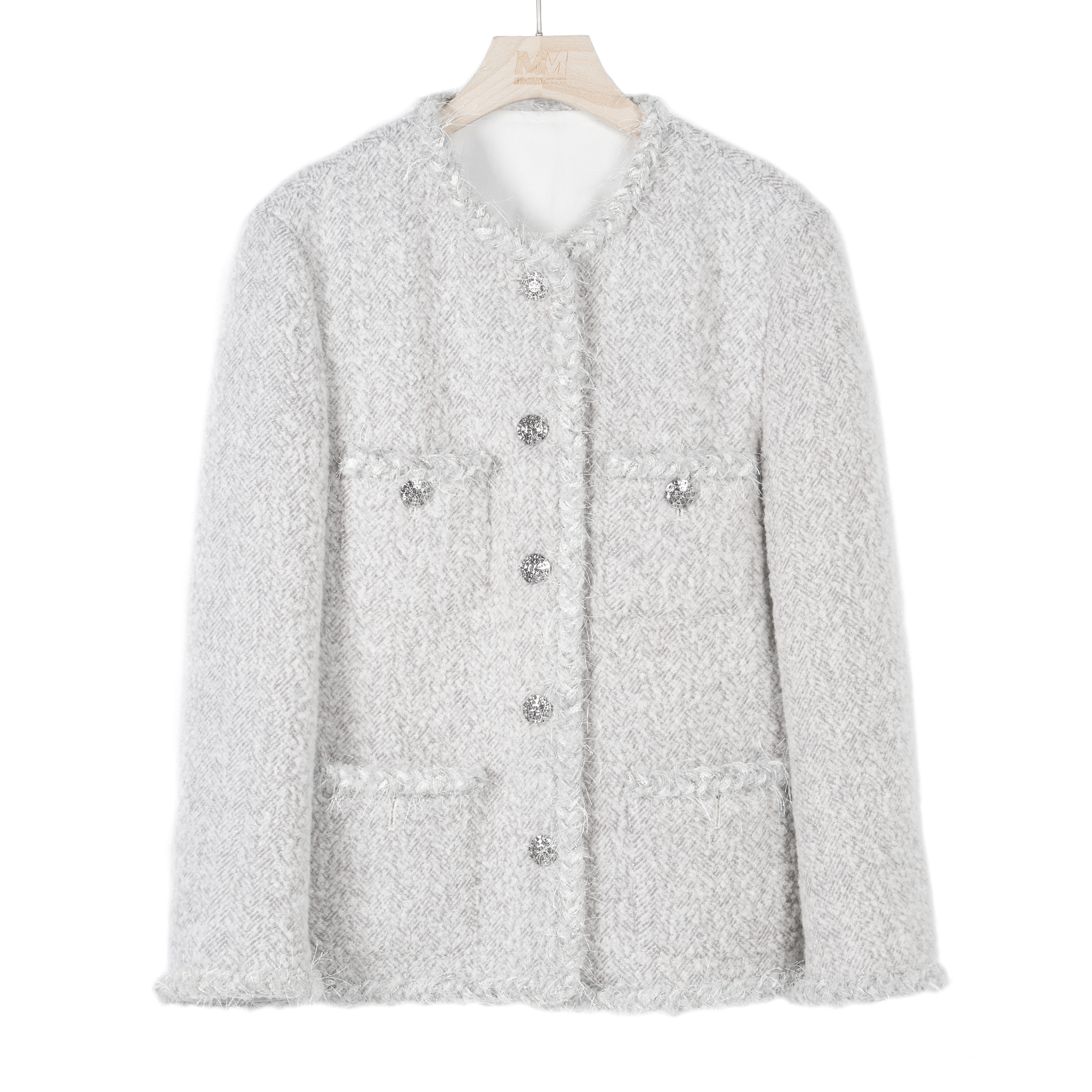 杭州超哥【丁香鹅绒】2024新款小香风鹅绒外套CO83692