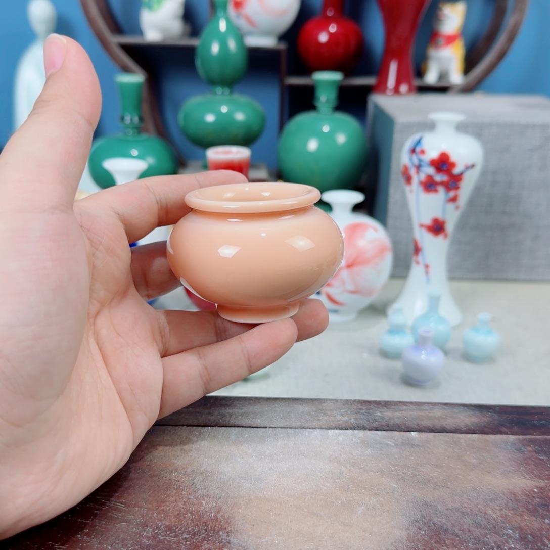 陶瓷手工小花器摆件