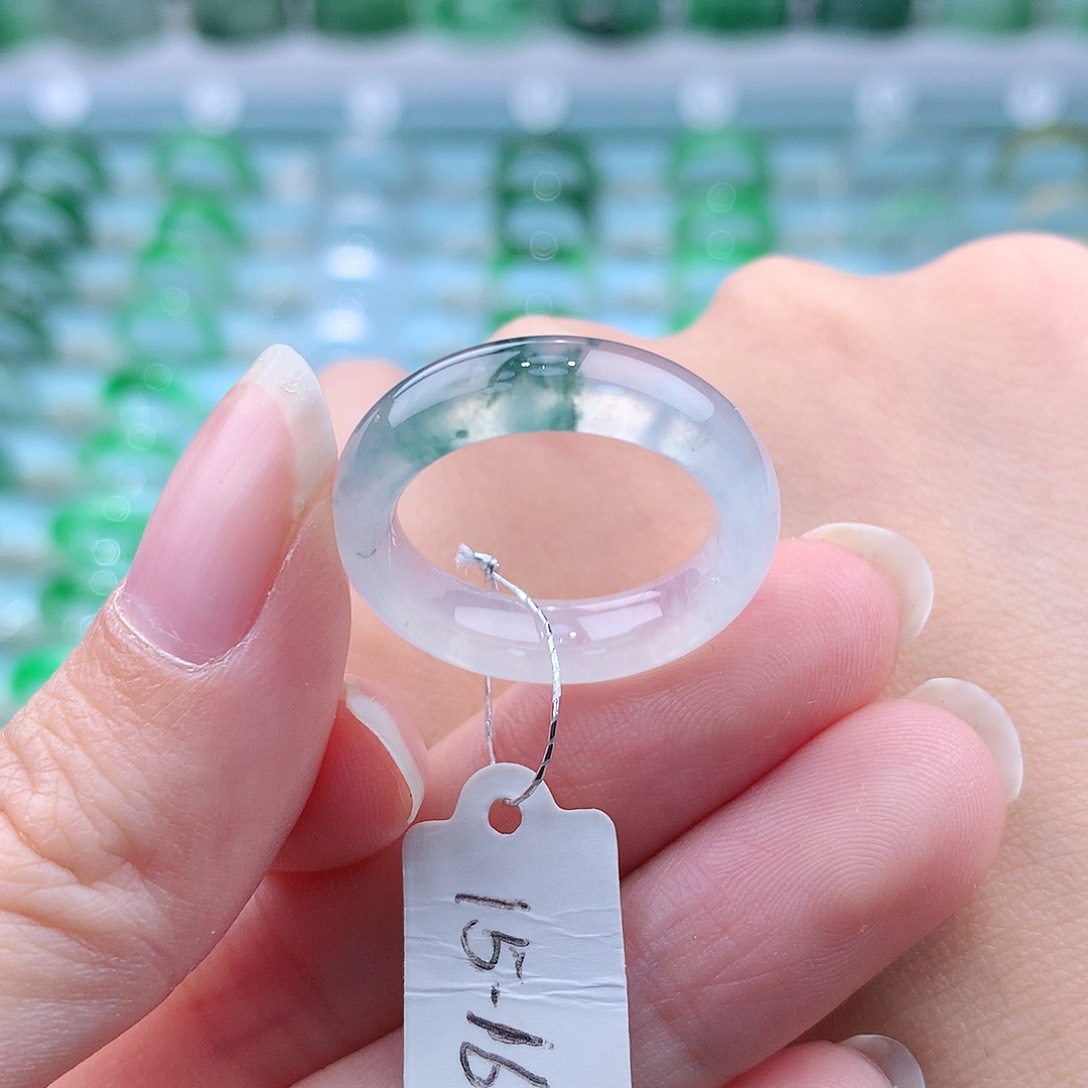 翡翠戒指未镶嵌缅甸翡翠A货