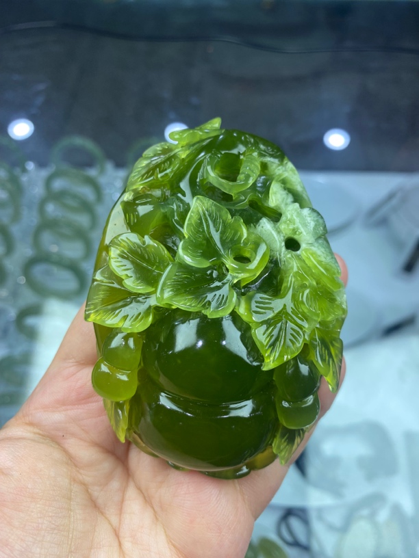 家居摆件创意中国风手工玄关纯手工雕刻葫芦福禄