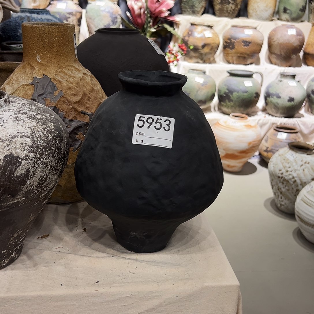 瓶5953高25口6.5陶瓷花瓶无孔