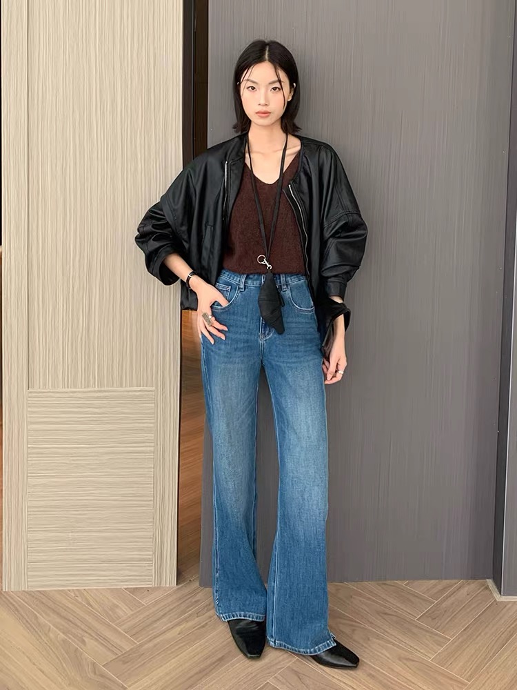 新【98251】四面弹窄版直筒裤牛仔