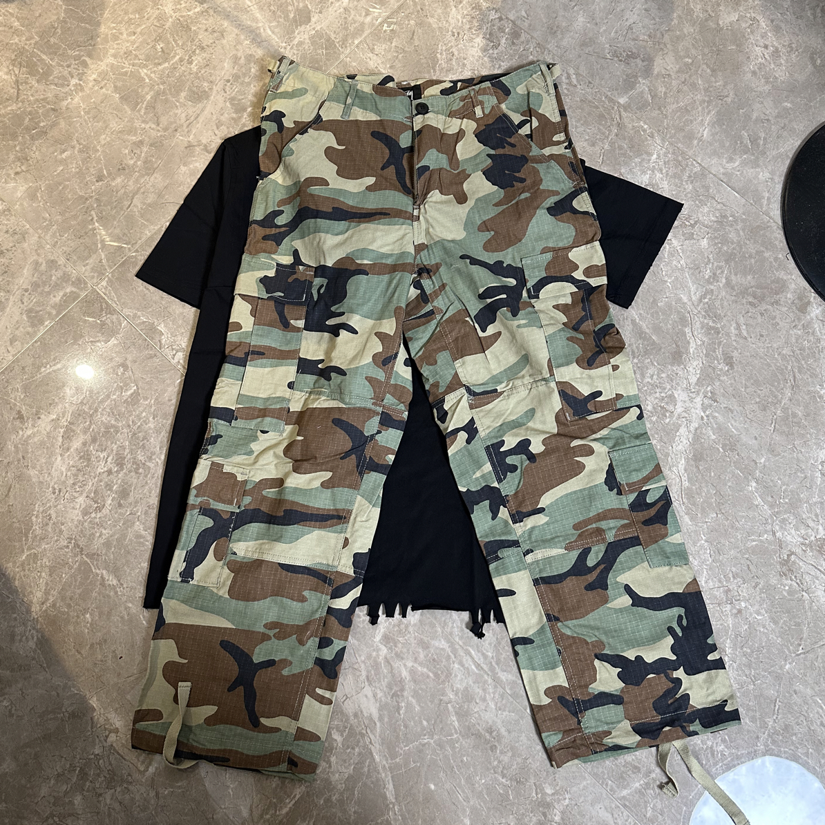 pureytalk迷彩迷彩cargo长裤