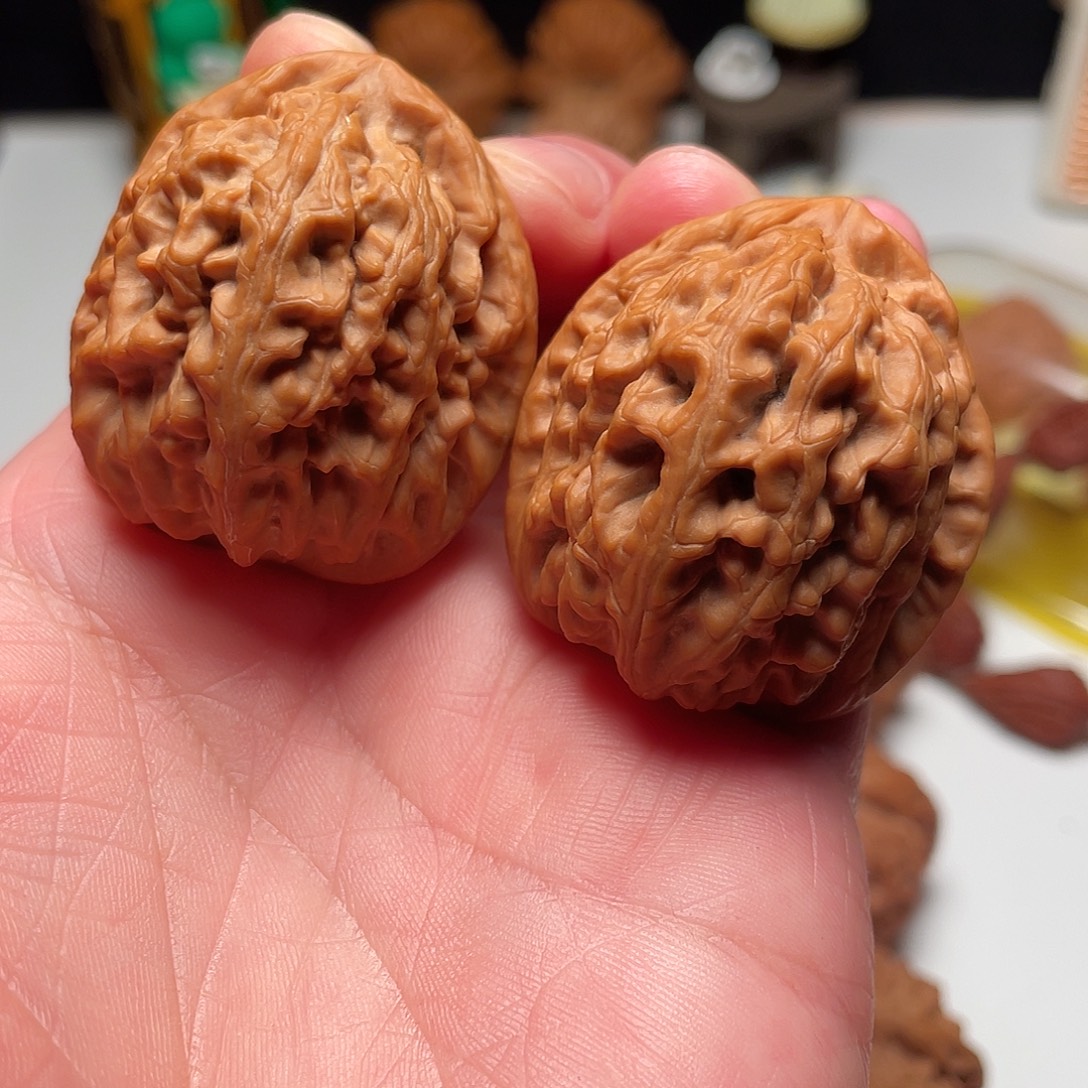 吊坠文玩核桃红锦鲤