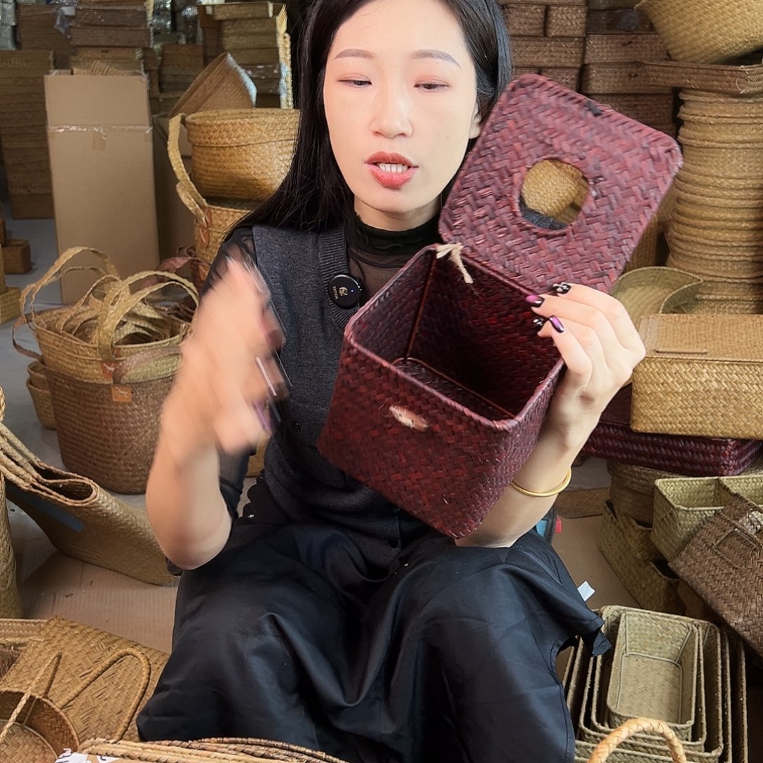 草编草编包/草编收纳盒微瑕疵