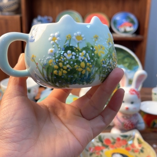 瓦当景德镇手绘陶瓷