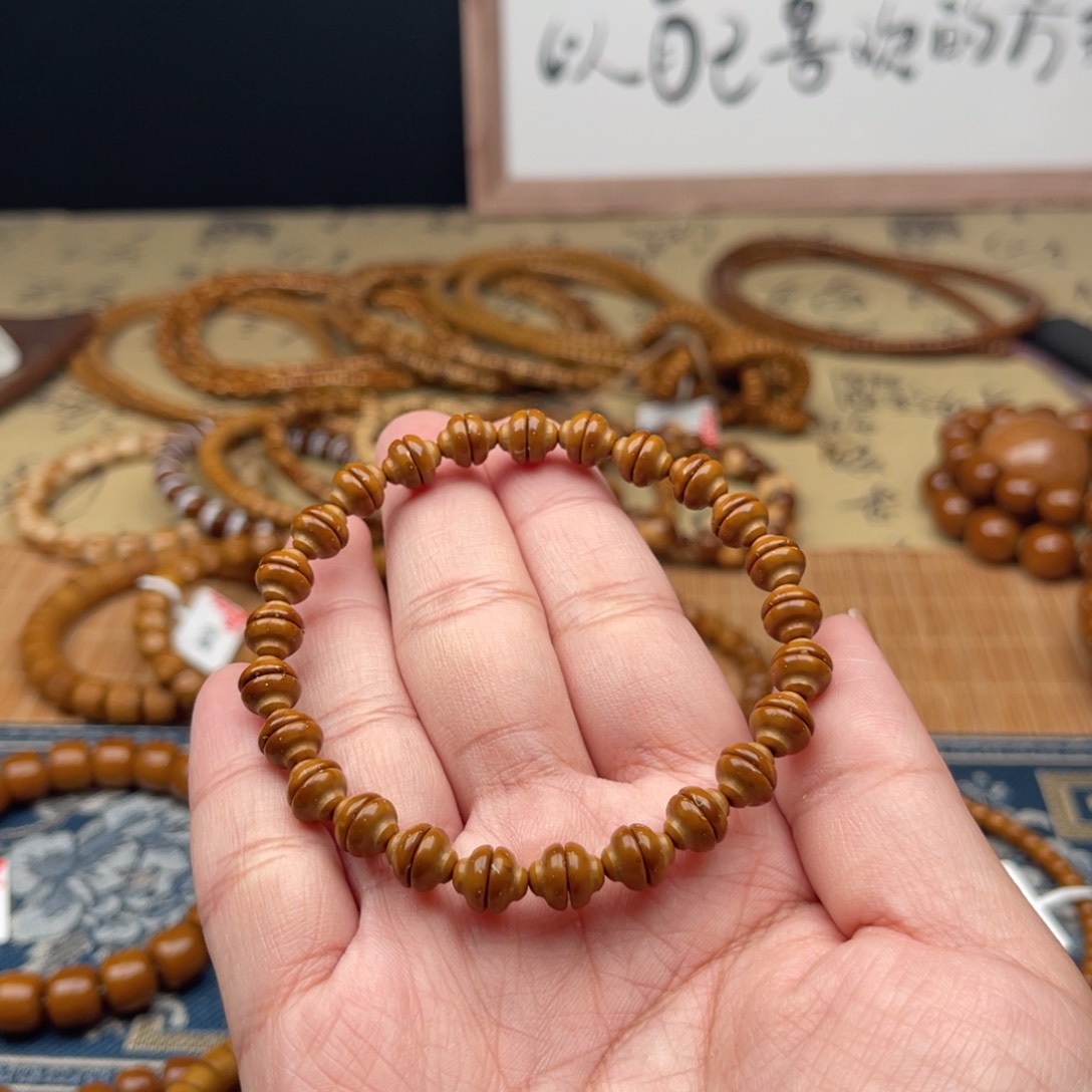 紫金鼠手串纯肉金饭碗