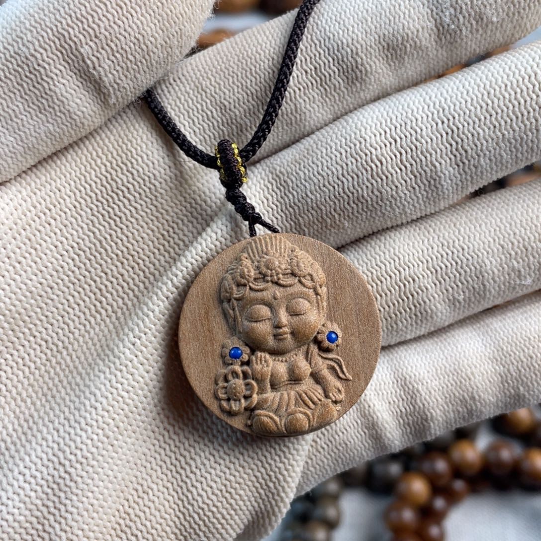 木老山檀度母吊坠