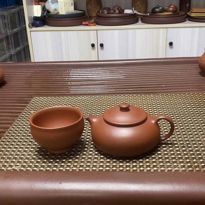 紫砂茶壶寒江容量150c c