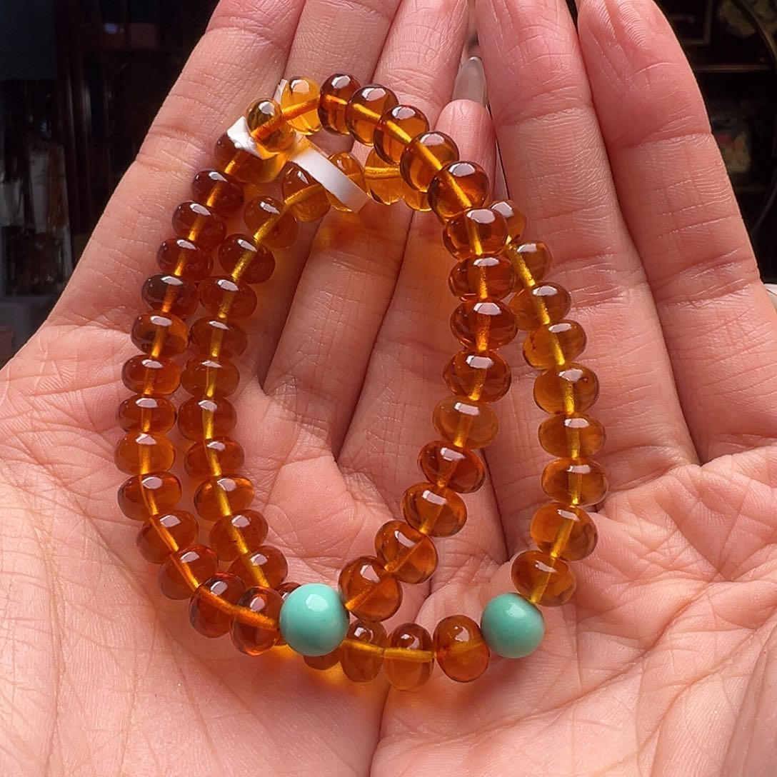 琥珀裸石未镶嵌抚顺琥珀10238。8mm