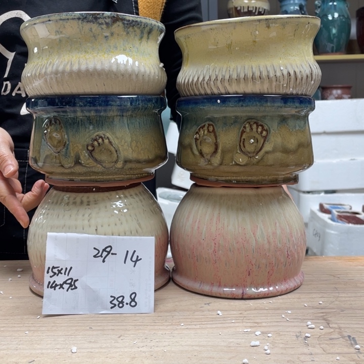 紫砂花盆多肉花盆微瑕14