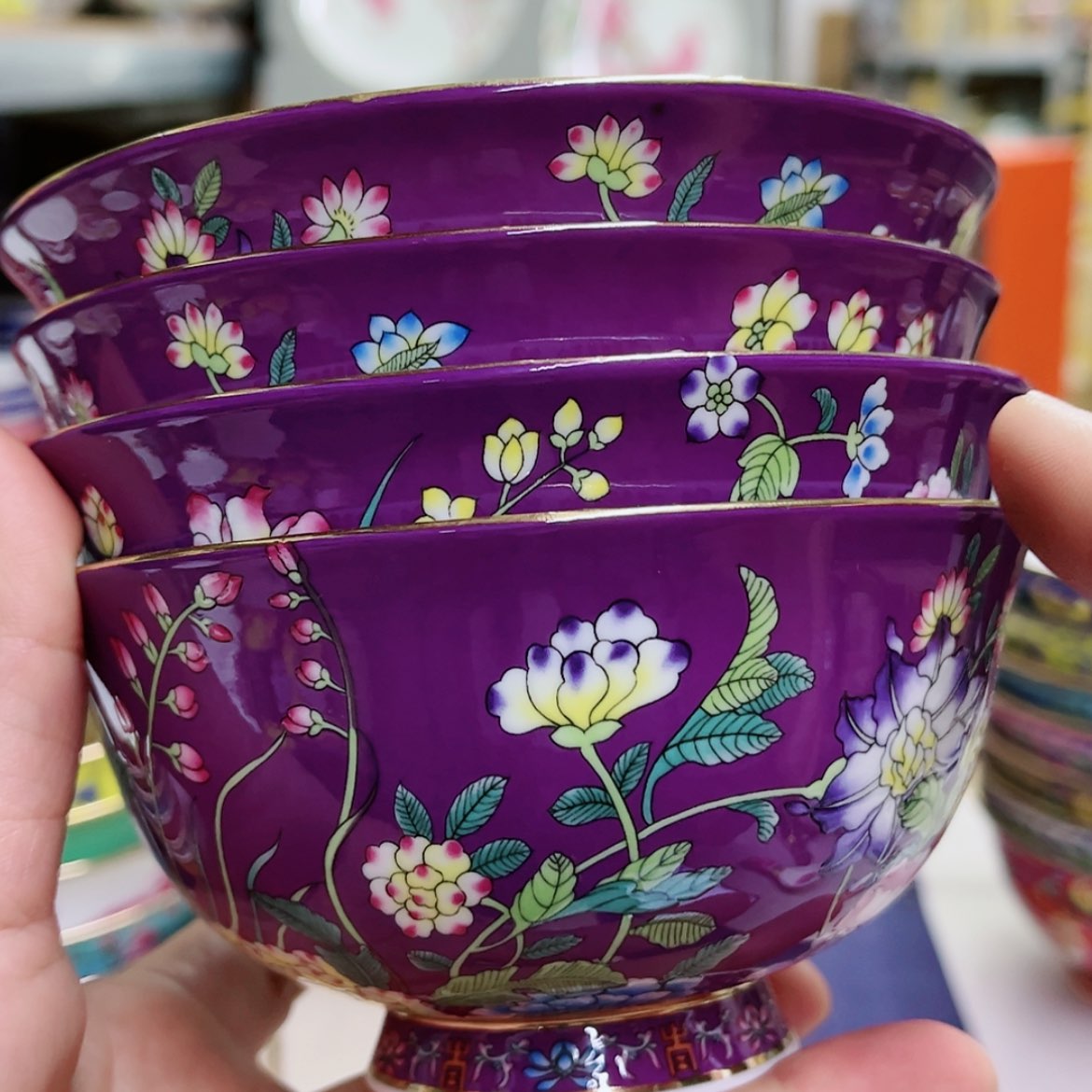 【闪购商品】珐琅4.5寸4个………………