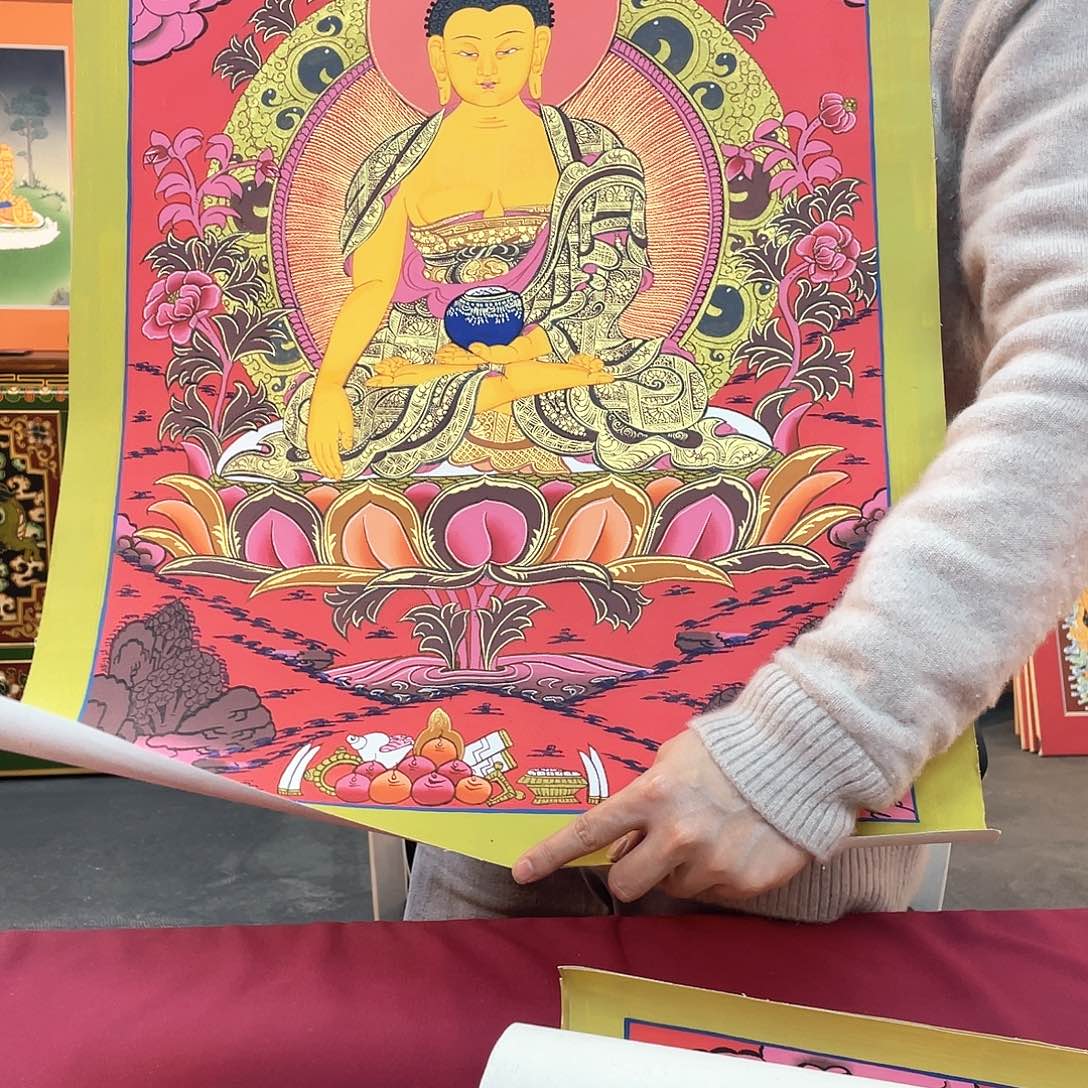 装裱画40×60释迦纯手绘