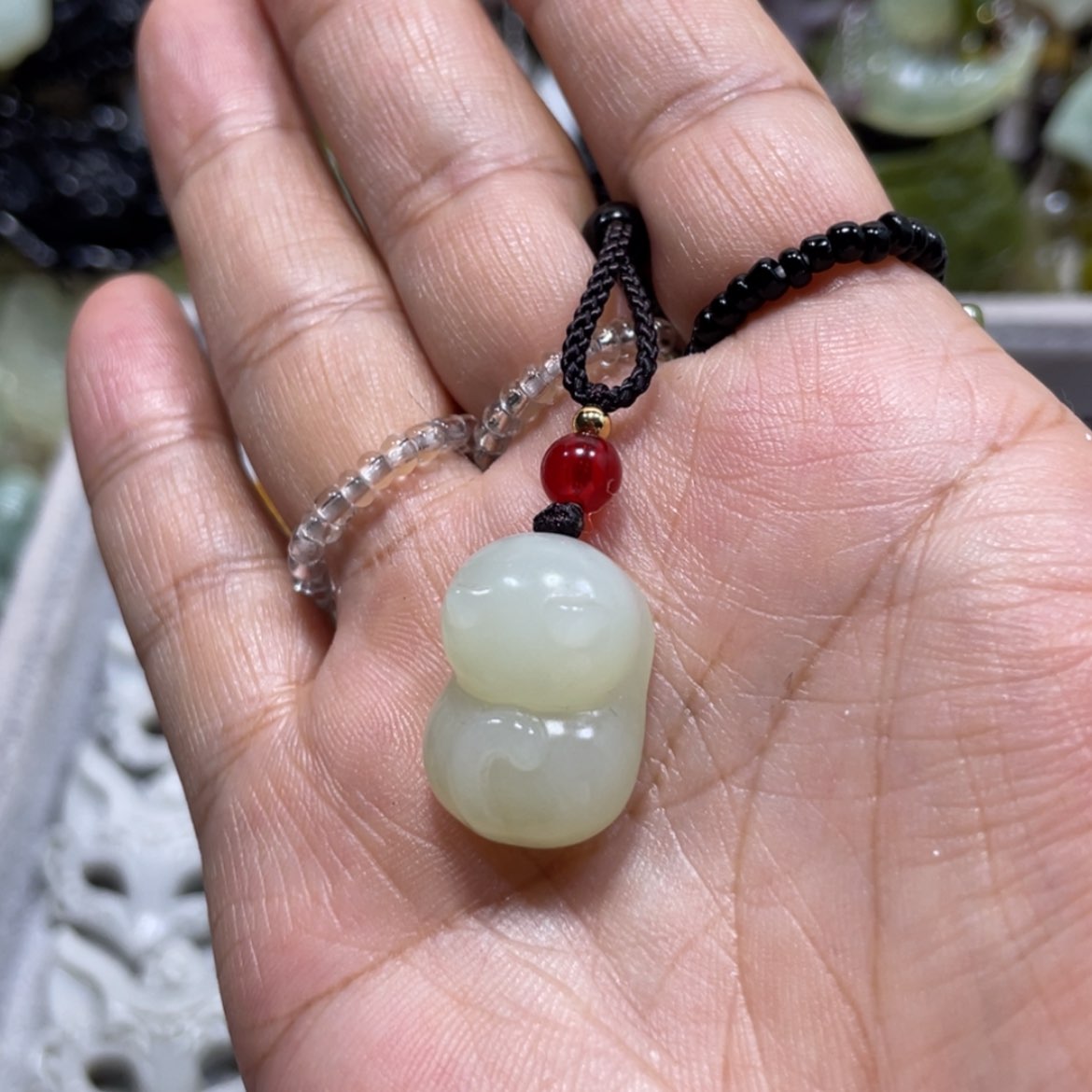 【闪购商品】岫玉颈饰未镶嵌50吊坠