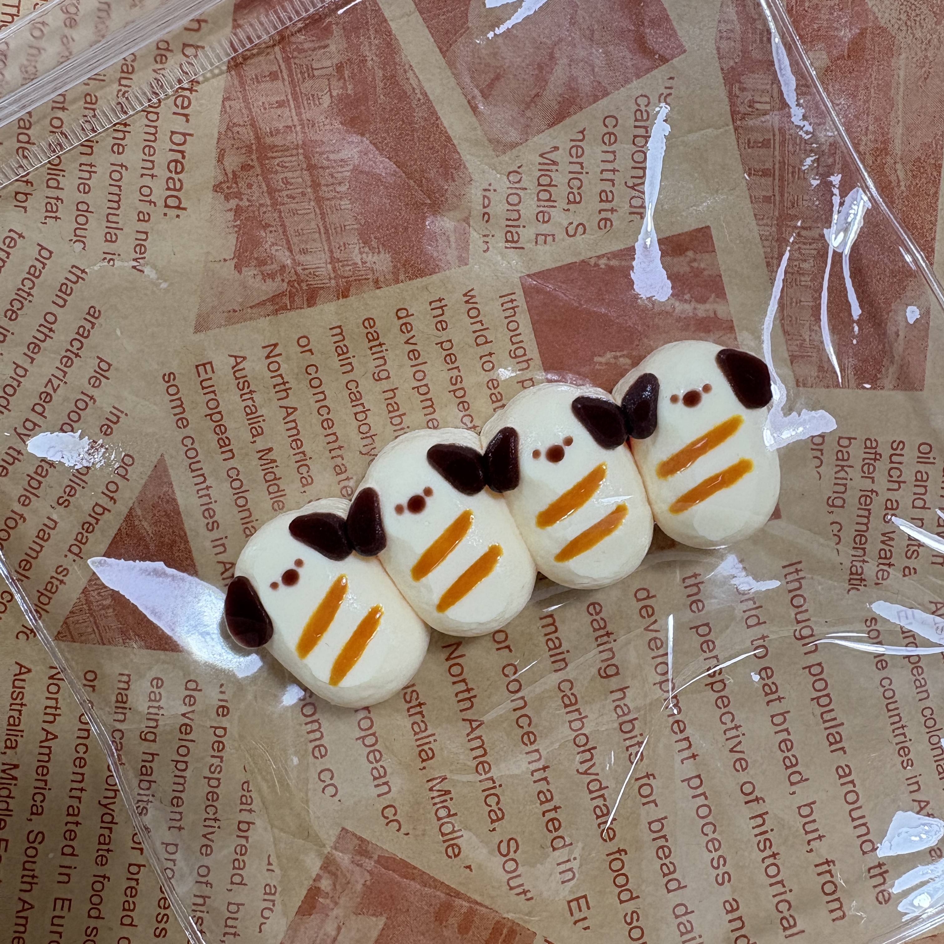 小狗法棍4连--奶油泥手感--40±5g--解压捏捏