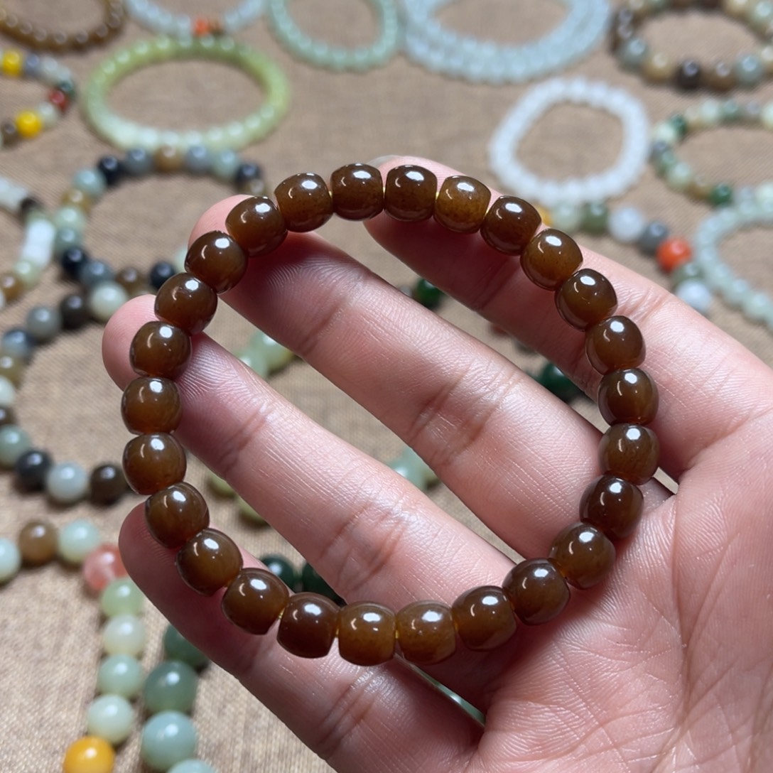 和田玉未镶嵌手链