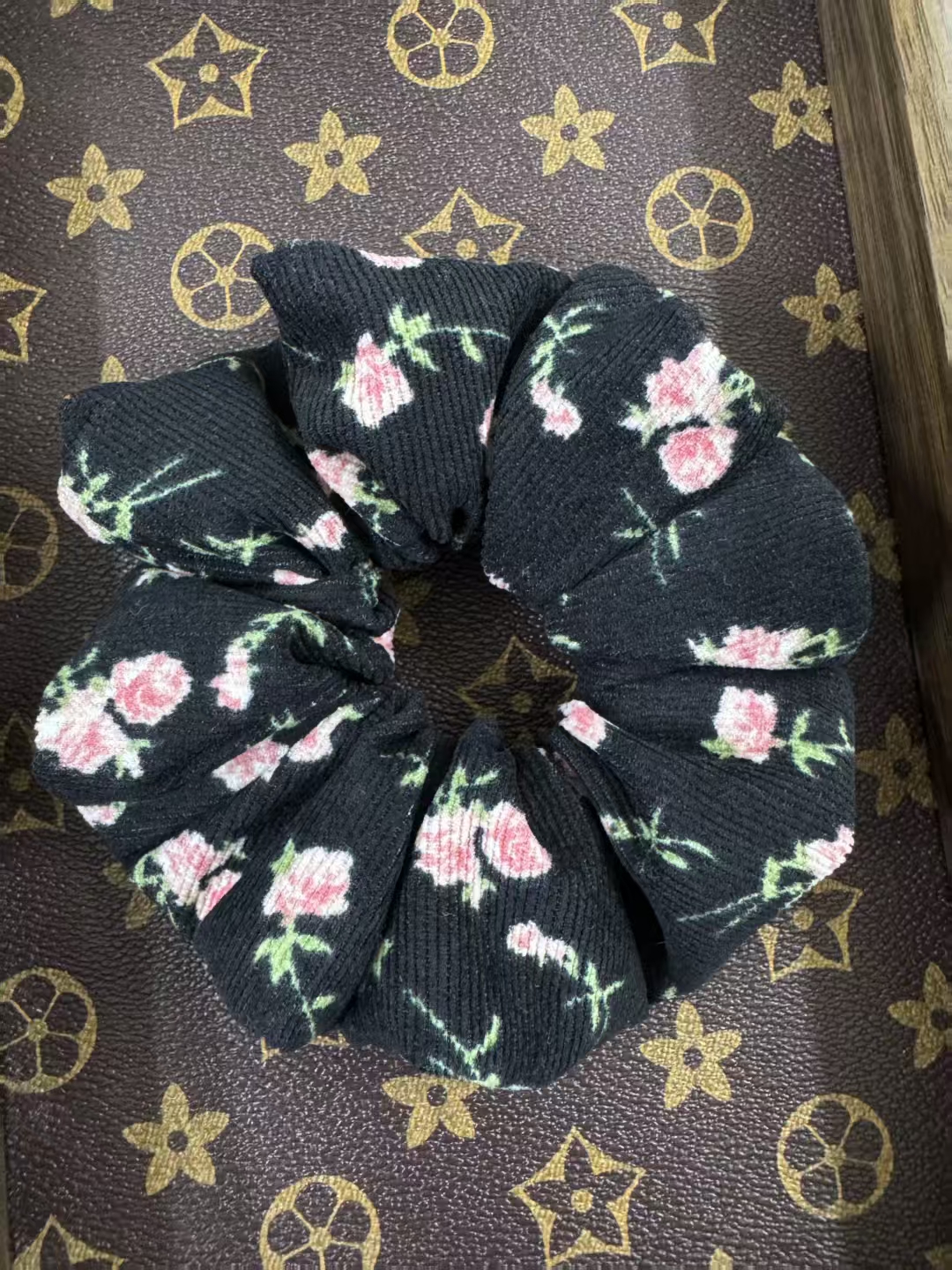 发绳头饰黑色皮筋头绳发圈甜美风复古时尚通用日韩发饰甜美