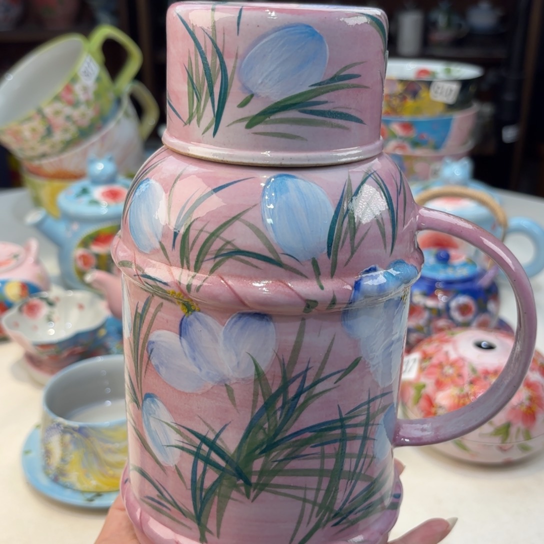 景德镇手绘高温釉下彩陶瓷茶具