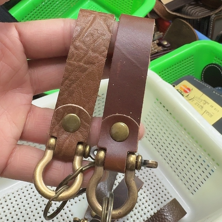 真牛皮钥匙扣两个