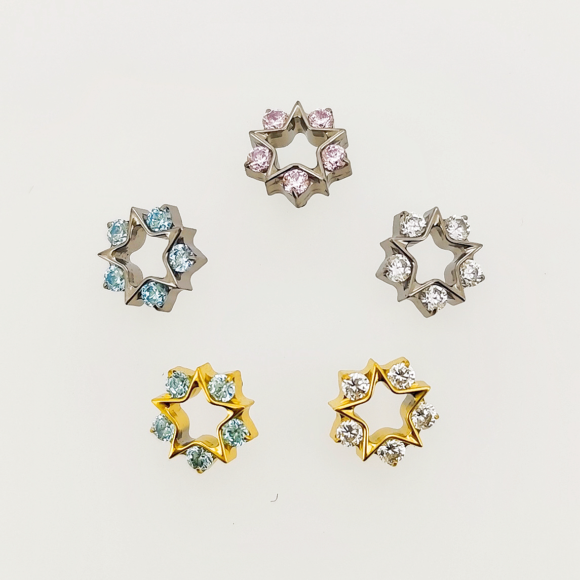 钛合金耳饰 「亮闪闪」f136医用植入级钛合金耳钉耳蜗耳骨钉（S79）