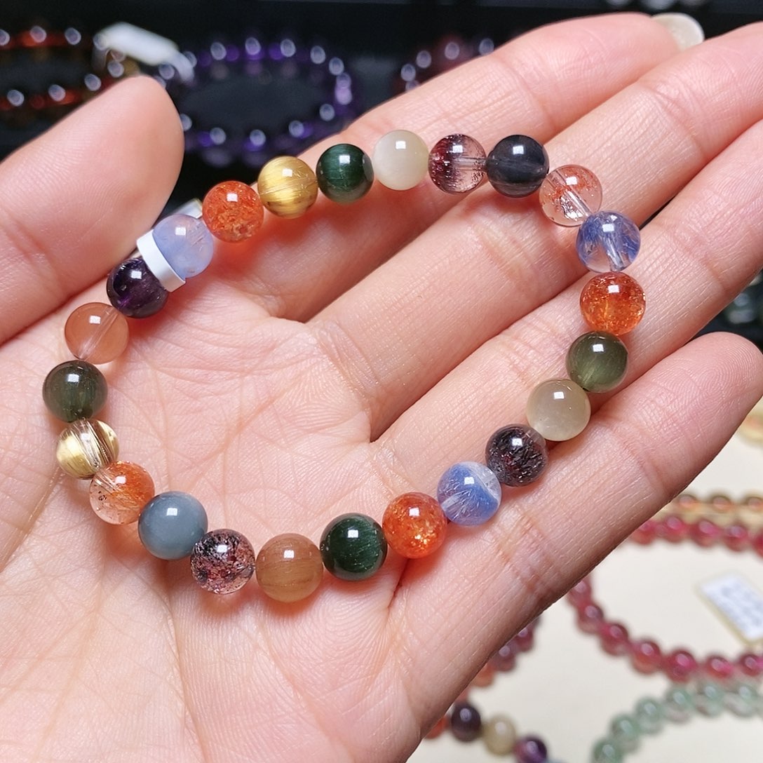 水晶手串未镶嵌多宝