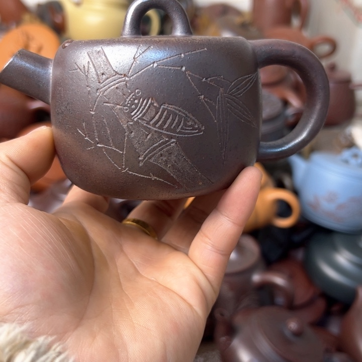 紫砂茶壶紫砂壶内盖磕碰