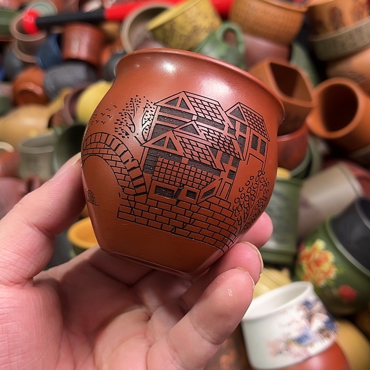 紫砂茶杯全手工紫砂主人杯