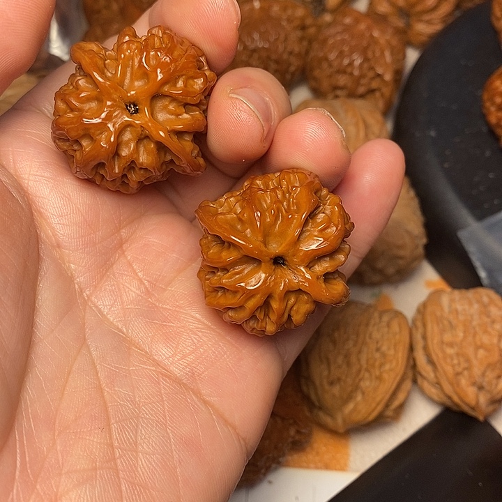 打***强把件文玩核桃四34