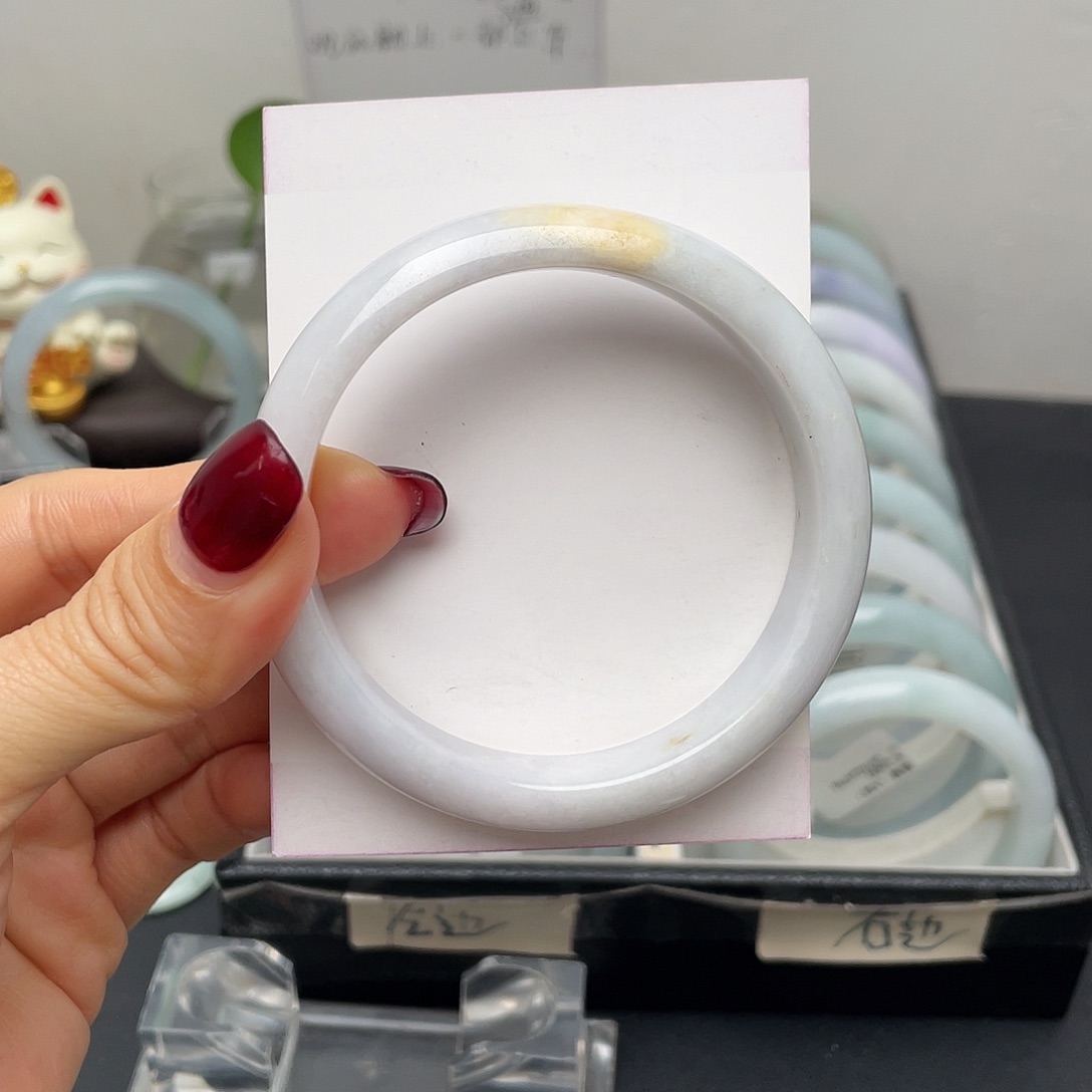 翡翠手镯未镶嵌57正圈